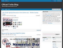 Tablet Screenshot of blog.fortte.com